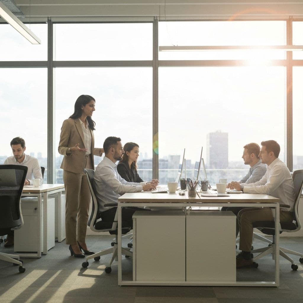 Modern office workspace